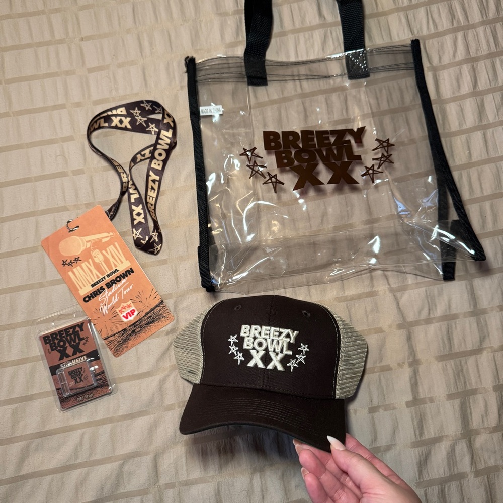 Chris Brown Breezy Bowl VIP Merch Set